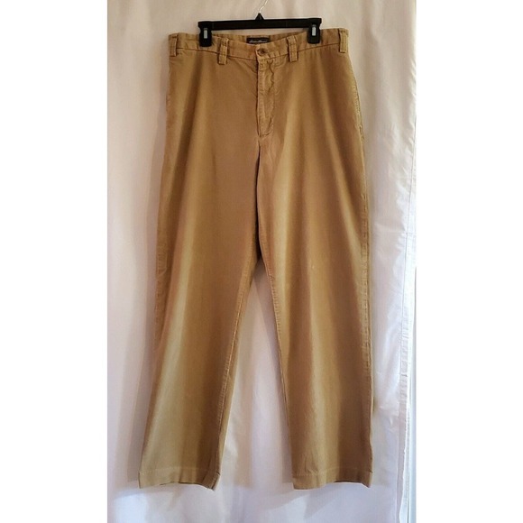 Eddie Bauer Other - Eddie Bauer Classic Fit Mens Tan Corduroy Pants Size 36 X 34 Small Wale